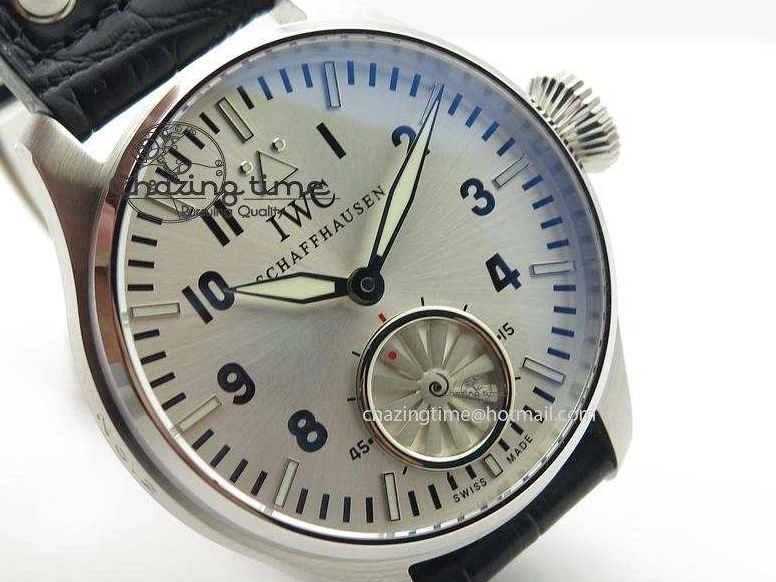 MIROTIME 0524 Big Pilot “Markus Buhler” IW5003 Turbine V6F Best Edition Silver Dial On Leather Strap A Reliable 7315